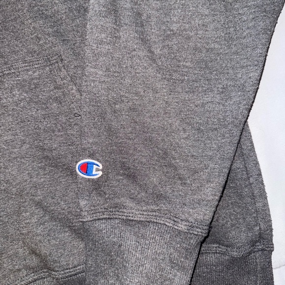 Champion Dark Gray Men's Hoodie Size Large - Picture 3 of 5